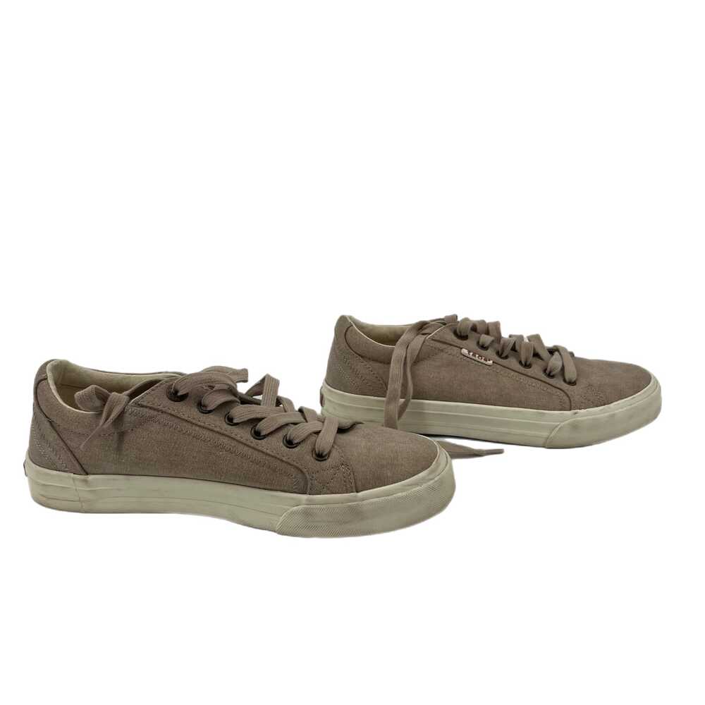 Taos Brown Cotton Lace-Up Athletic Sneakers | Men’s Size 8.5